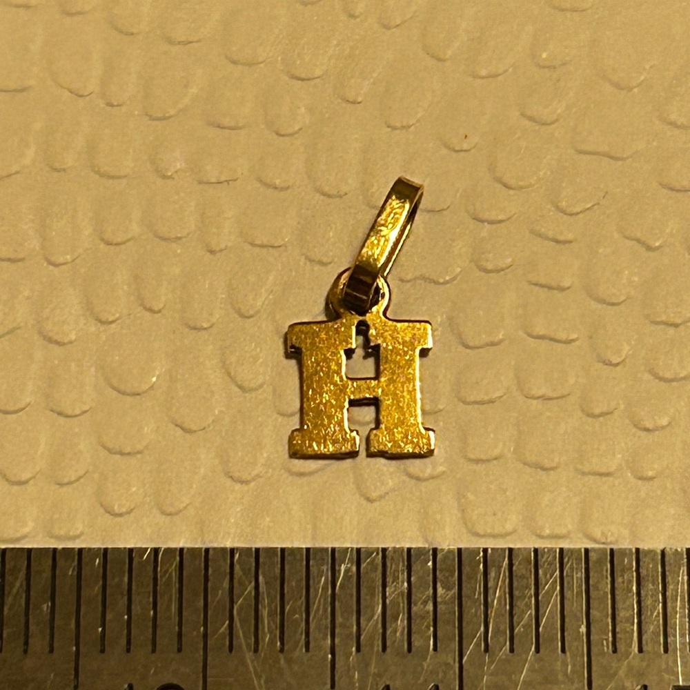 Gold Letter H Pendant